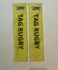 Paire de tags pour tag rugby jaunes