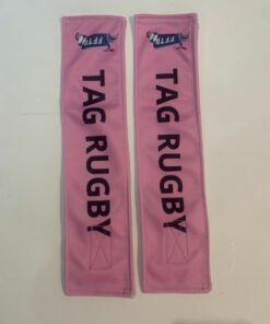Paire de tags pour tag rugby roses